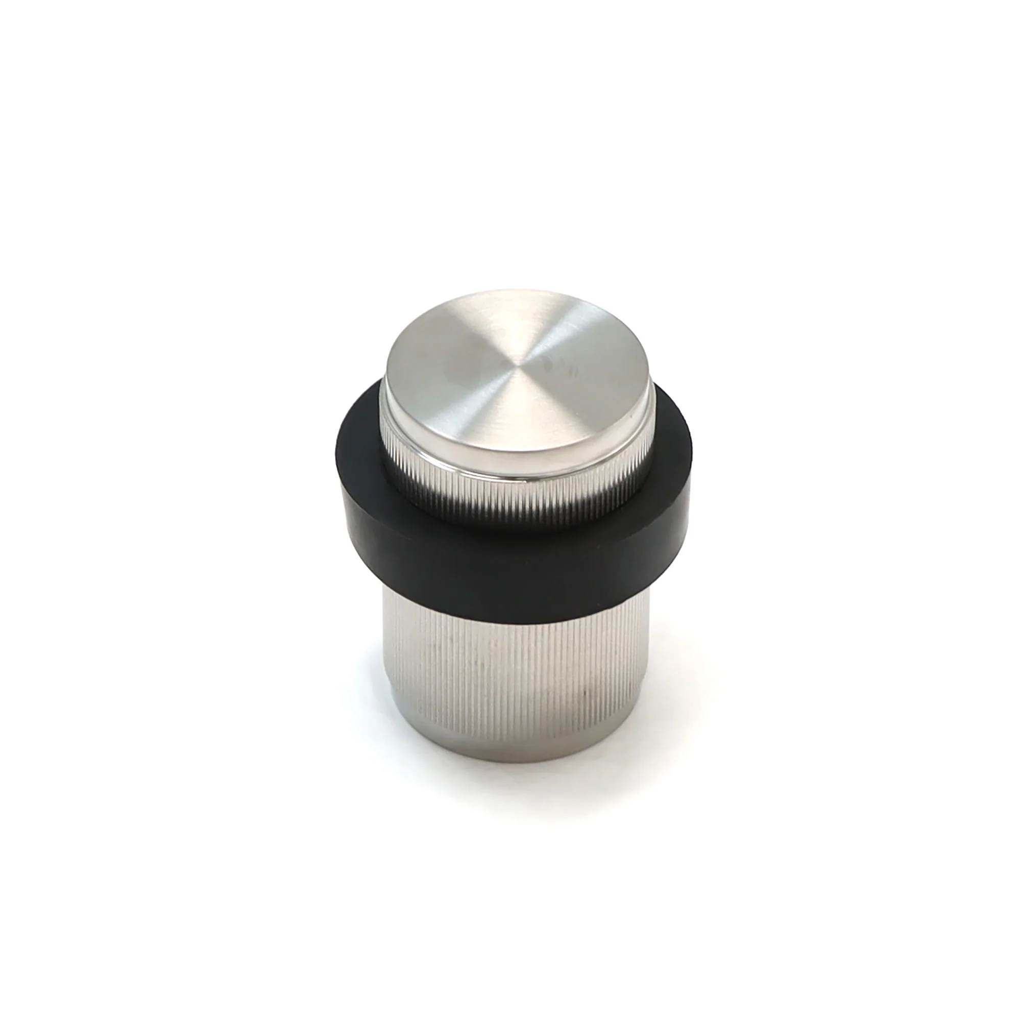 Fluted Round Door Stopper - Satin Stainless Steel (123461)